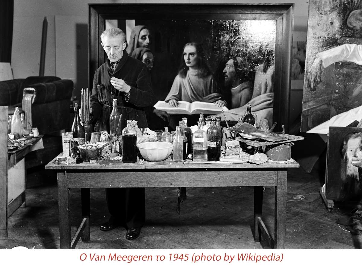 Han Van Meegeren, στο ατελιέ του